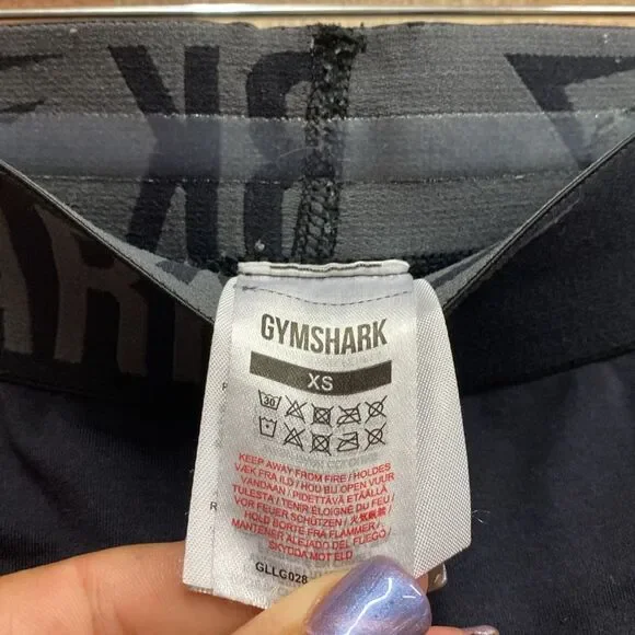 Gymshark Black Seamless Banded Leggings XS - Picture 3 of 3